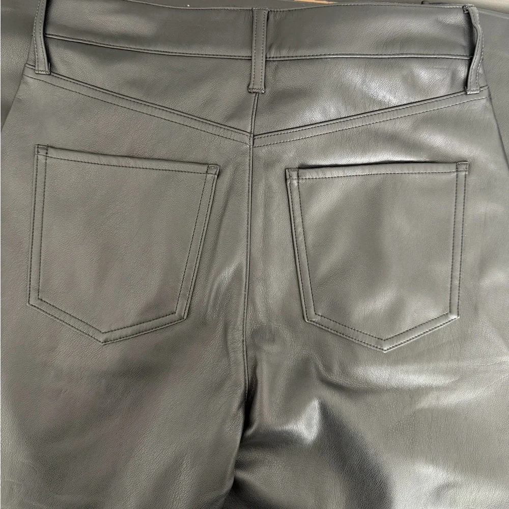Express Faux Leather Cargo Straight Pants - Picture 3 of 8